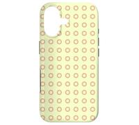 Yellow Beige Roundish Ring Circle Bubble Dotty Spot Pattern Case for iPhone 17