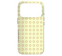 Yellow Beige Roundish Ring Circle Bubble Dotty Spot Pattern Case for iPhone 17 Pro