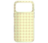 Yellow Beige Roundish Ring Circle Bubble Dotty Spot Pattern Case for iPhone 17 Pro Max