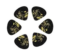 yellow bike Guitar Pick 12 picks Fashion Personalized Bass Pick Durable Electric Guitar Plectrums Instrument Accessories for Ukulele Electric Guitar Bass