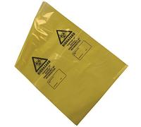 Yellow Biohazard Clinical Waste Disposal Bags - Self Seal - 355 x 381mm Pack 50