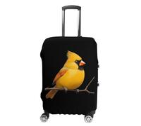 Yellow Bird Cute Cardinal Printed Suitcase Covers Cute Luggage Cover Protector Fit 19 to 32 Inch S