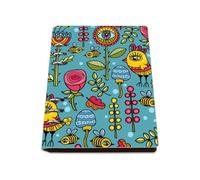 Yellow Birds and Wild Bees Notebook A5, Pu Leather A5 Notebooks, Lined Paper Meeting Notebook 180Pages/90Sheets, Note Pads for School, Notepads for Journaling Writing, Revision Supplies Journal Diary