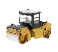 (yellow,black, 1/64:10*4.5*5.5cm,Cab) 1/64 Diecast Masters Caterpillar CB-13 Roller with ROPS, Play & Collect Series Cat Trucks & Construction Equipment