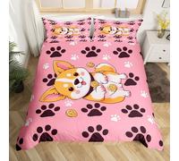 (Yellow Black, King(No Comforter)) Cartoon Rooster Kids Double Duvet Cover,Cute Chicken Hen Bedding Set,Plant Flowers Decor Comforter Cover for Kids Boys Girls Teens Bedroom Decor