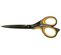 Yellow/Black Office Scissors 8 1/4 Inch 21 cm Soft Grip Universal Scissors Paper Scissors Stainless Steel Household Scissors All Purpose Scissors Quality Scissors Ergonomic Handle for Office School