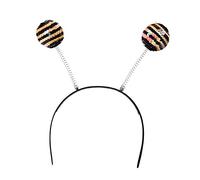 Bristol Novelty BA048 Bee Boppers Headband | For Women | Black and Yellow Sequin, Multi-Colored, One Size