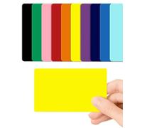 Yellow Blank PVC Cards Plastic - Pack of 10 by CKB LTD 760 Micron Standard CR80 ID Credit Card Size 86 x 54mm - Printable Ideal for overprinting in Any Desktop ID Card Printers (Yellow Gloss)