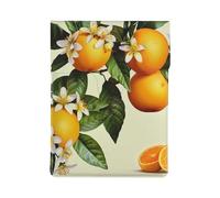 Yellow Blossom And Orange Fruits Printed Laptop Sleeve Bag 13-Inch - Leather Laptop Sleeve Case Shockproof Protective Computer Cover Bag