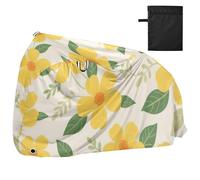Yellow Blossoms Waterproof Bike Covers with Lock Holes Indoor Outdoor Storage Mountain Bike Cover Fits for Most funda impermeable para bicicleta