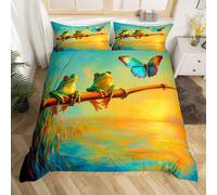 (Yellow Blue, Double(No Comforter)) Homewish Dream Catcher Bedding Set Double for Girls Galaxy Dreamcatcher Boho Comforter Cover Woman Purple Starry Feather Duvet Cover,Bohemian Mandala