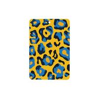 Yellow Blue Leopard Print Pattern Car Air Fresheners 4 Pcs Hanging Scented Cards Fragrance Scented Cards For Car Aromatherapy Tablets