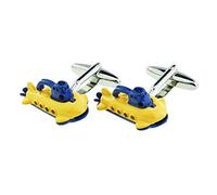 Yellow & Blue Submarine Cufflinks Presented in a Box