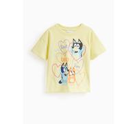 Yellow Bluey Best Dad Ever Graphic T-Shirt 4-5 years