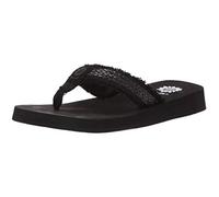 Yellow Box Fianni Flat Slip On Slide Thong Sandal Black, Black, 7 UK