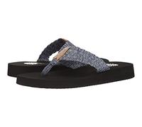 Yellow Box Women's Soleil Wedge Sandal, Blue, 7.5 M US