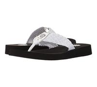Yellow Box Women's Soleil Wedge Sandal, White Silver, 7.5 UK