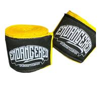 Yellow Boxing Hand Wraps by Endangered Fightwear - Pair of (4.57m / 180”) Boxing Wraps for Men & Women in MMA, Muay Thai, Sparring, and Kickboxing - Intense Training Protection - 7 Colours - UK