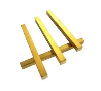 Yellow Brass Flat Bar Square Stick Rod Solid Bar 3/4/5/6/7/8/9/10/11/12/13/14/15/16/18/19/20/25/30/35mm Brass Plate Metal(8x8x240mm 1Pcs)