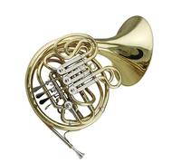 Yellow Brass Gold Lacquer French Horn F/Bb Tone 4-key Double French Horn With Case French Horn kit