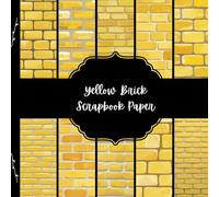Yellow Brick Scrapbook Paper, Stone Wall Junk Journal Paper, Urban Decorative Paper, DIY Projects, Origami, Collage Sheets, Decoupage Paper, 10 Designs, Double SIded
