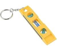Yellow Bubble Level with Keychain Magnetic Torpedo Level Measuring Tool,Plumb/Level/45-Degree Measuring Bubble Fashion and Layout Tools Car Keychains,Spirit Levels