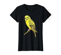 Yellow Budgie, Budgie Value Graphic T-Shirt, Women, Black, S