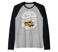 Yellow Bus Driver Navigating Chaos On Wheels Daily Raglan Baseball Tee