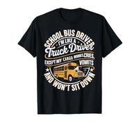 Yellow Bus Driver Navigating Chaos On Wheels Daily T-Shirt