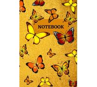YELLOW BUTTERFLY NOTEBOOK:: A Beautiful Journal/ Notebook/ 121 Blank Lined Pages/ 6 x 9 / Backpack Size / Softcover with Matte Finish