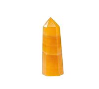 Yellow Calcite Crystal Point Column Quartz Wand Orange Tower Home Decoration Ornaments Gemstone Stone