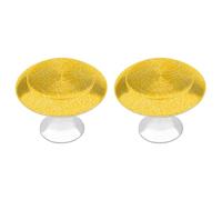 Yellow Cantaloupe Melon Pattern Kitchen Cupboard Handles Cute Cabinet Drawer Knobs 2 Pack