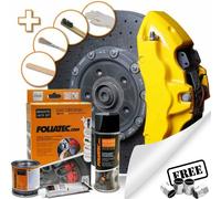 YELLOW Car Brake Caliper Paint Lacquer Kit Heat Resistant FOLIATEC FT2161+CP