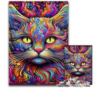 Yellow Cat 1000 Pieces Puzzle Gifts Jigsaw Puzzles for Adults Family Activity, DIY Home Decor, 50x75CM/19.68x29.52inch