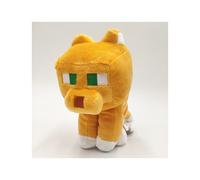 (Yellow cat) Minecraft Plush 8-in Pig Character Doll, Soft, Collectible Gift for Fans Age 3 and Older