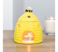 Yellow Ceramic Bee Hive Oil Burner And Wax Warmer