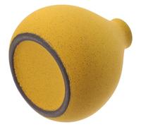 Yellow Ceramic Decorative Vase for Desktop and Table Top Display | Rustic Contemporary Style, Suitable for Artificial or Fresh Flowers, Office Workers and Event Planners