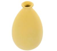 Yellow Ceramic Vase Decor for Desktop Office Artistic Display