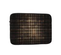 Yellow Checkered Printed 13 inch Laptop Case, Business/Office Commuter Laptop Case