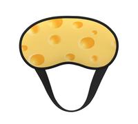 Yellow Cheese Pattern, Full Eye Covers Light Blocking Eye Masks Blackout Sleep Eye Muffs