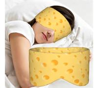 Yellow Cheese Pattern, Sleep Mask for Home Travel, Full Eye Covers Light Blocking Eye Mask Sleep Eye and Ear Muffs
