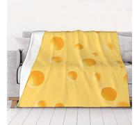 Yellow Cheese Pattern,Throw Blanket Soft Flannel Fleece Throw Blanket for Bed Sofa Travel,40"x30"