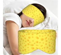 Yellow Cheese, Sleep Mask for Home Travel, Full Eye Covers Light Blocking Eye Mask Sleep Eye and Ear Muffs