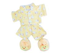 Yellow Chicken PJs Pyjamas with Slippers 8" (20cm) Teddy Bear Clothes Outfit