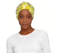 YELLOW chicken Print Retro Turban Hat for Women Stretch Printed Headscarf Pull On Travel Ready Alternative Gift