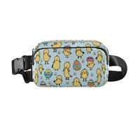 Yellow Chicks Stylish Fanny Waist Pack for Women Men Teens Small Sling Bag Travel Essential with Adjustable Strap for Travel Gym Work, Yellow Chicks, One Size