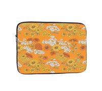 Yellow Chrysanthemum Laptop Case 17 Inch Computer Pocket Case Protective Computer Cover