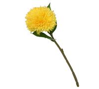 Yellow Chrysanthemum Single Stem Artificial Flower (H) 420mm