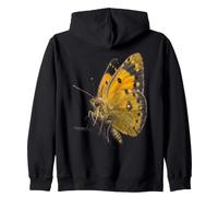 Yellow Clouded Butterfly Flying Wildlife Nature Butterfly Zip Hoodie