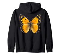 Yellow Clouded Butterfly Flying Wildlife Nature Butterfly Zip Hoodie